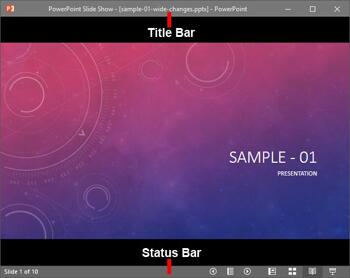 Reading View in PowerPoint 2016 for Windows
