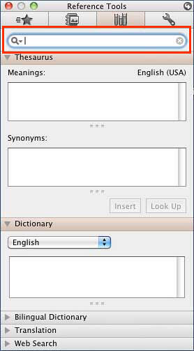 Reference Tools tab within Toolbox