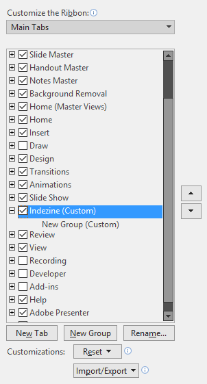 Powerpoint Ribbon Disappears Reordering and Removing Ribbon Tabs in PowerPoint 2019 for Windows