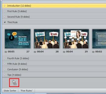Learn PowerPoint 2010 for Windows: Reordering Sections