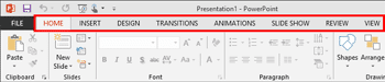Learn PowerPoint 2013 for Windows: Change Ribbon Labels from CAPs to Title Case