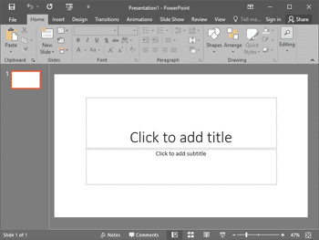 Guides in PowerPoint 2016 for Windows