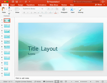 Guides in PowerPoint 2016 for Mac