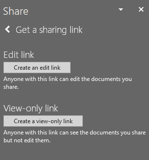 Get a sharing link