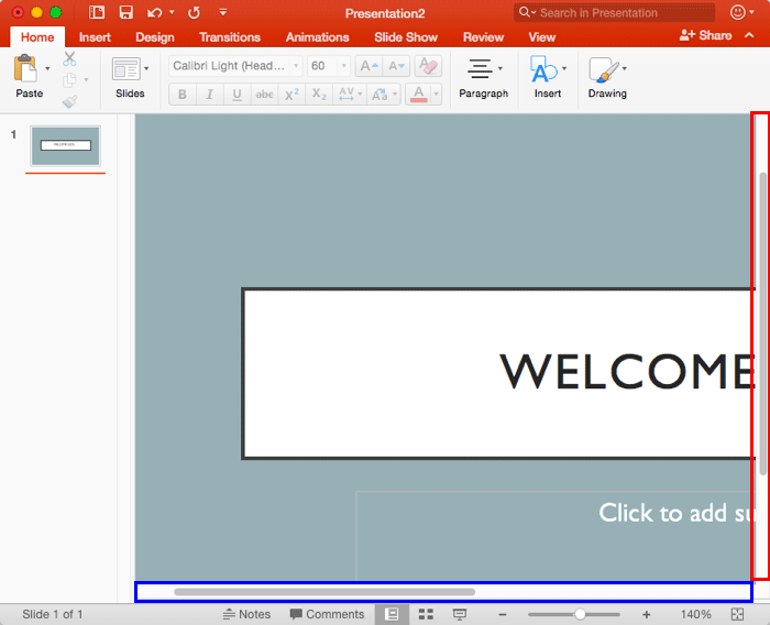 The Vertical and Horizontal Scrollbars