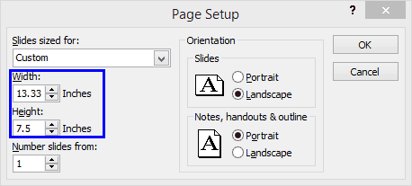 what is the size of a powerpoint slide in pixels