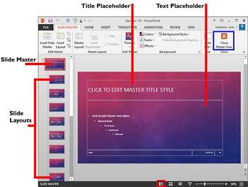 Learn PowerPoint 2013 for Windows: Slide Master View