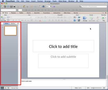 Learn PowerPoint 2011: Slides/Outline Pane in PowerPoint for Mac