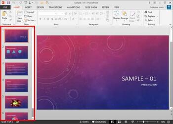 Learn PowerPoint 2013 for Windows: Slides Pane