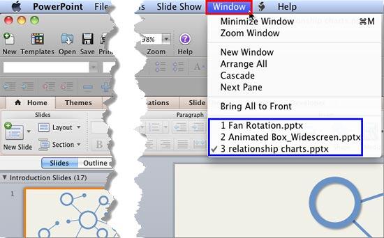 Window menu Window menu