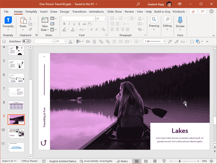 Task Pane in PowerPoint 365 for Windows