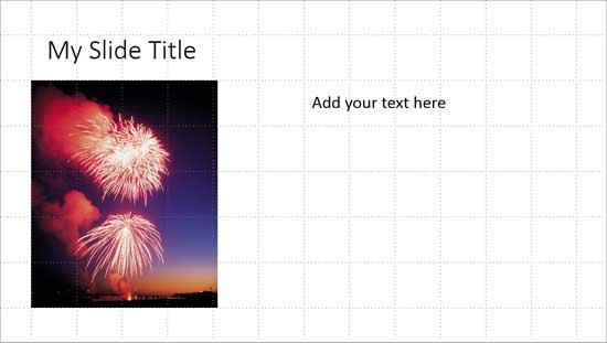 Rectangle with a picture fill on slide 1