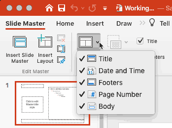 Master Layout Master Layout