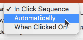 Automatically start mode selected Automatically start mode selected