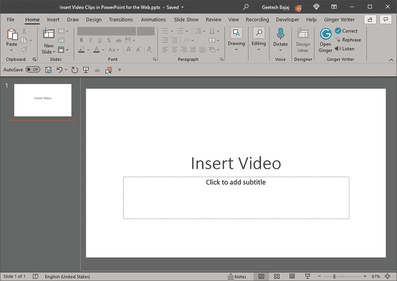 File opened in the desktop version of PowerPoint File opened in the desktop version of PowerPoint