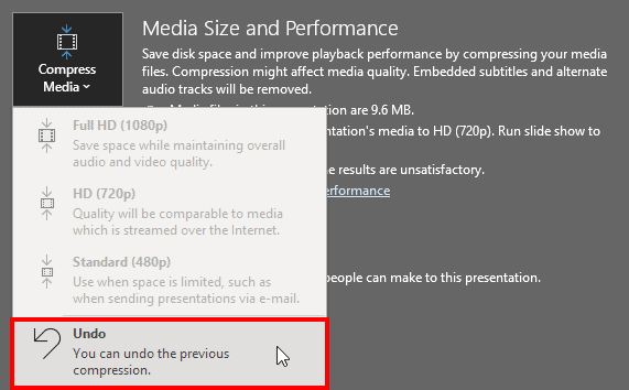 Undo in PowerPoint 365 for Windows Undo in PowerPoint 365 for Windows
