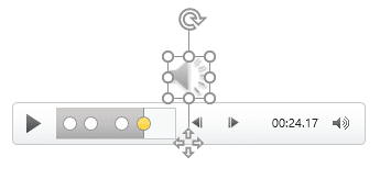 Selected Bookmark depicts a yellow dot within the Player Controls bar