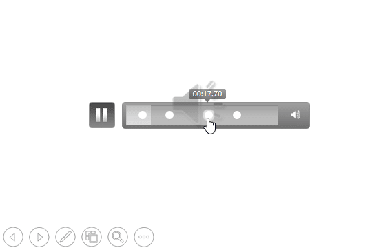 Bookmarks within Slide Show view Bookmarks within Slide Show view