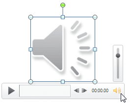 Volume button in the Player Controls bar