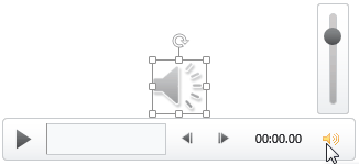 Volume button in the Player Controls bar