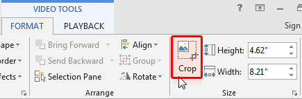 Crop button Crop button