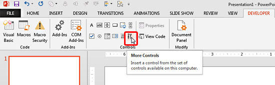More Controls button More Controls button