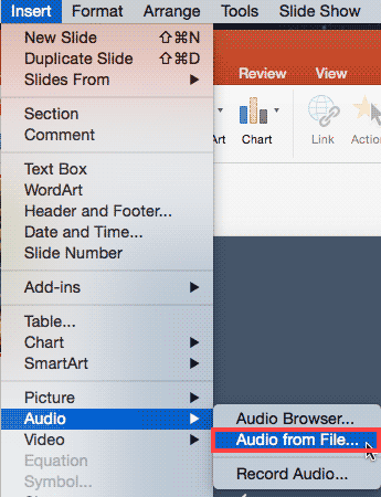 what sound formats work with powerpoint office for mac