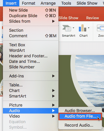 adding audio to powerpoint for mac
