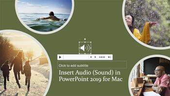 Insert Audio (Sound) in PowerPoint 2019 for Mac