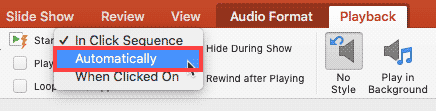 Automatically option selected within Start drop-down list Automatically option selected within Start drop-down list