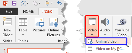 Online Video option