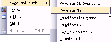 Insert a movie from file