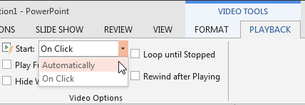 Option to start playing video automatically Option to start playing video automatically