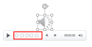 Audio clip with multiple Bookmarks added