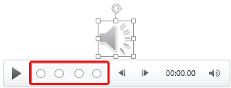 Audio clip with multiple Bookmarks added