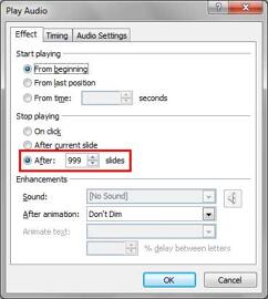 Learn PowerPoint 2010 for Windows: Sound Across Specific Slides