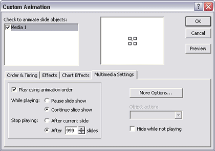 Multimedia Settings Multimedia Settings