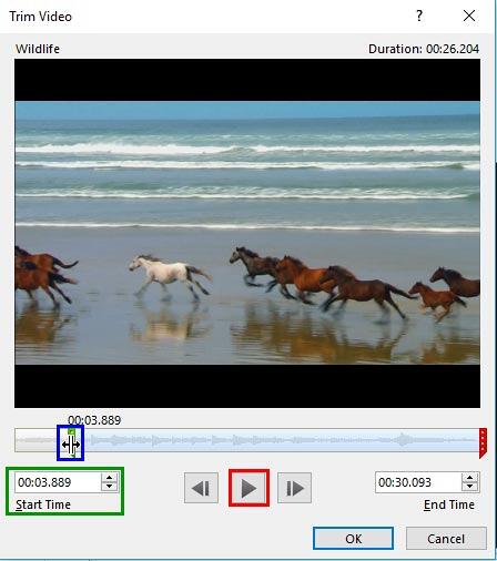 Drag the markers to the same point where you paused the video Drag the markers to the same point where you paused the video