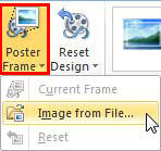 Image from File option to be selected Image from File option to be selected