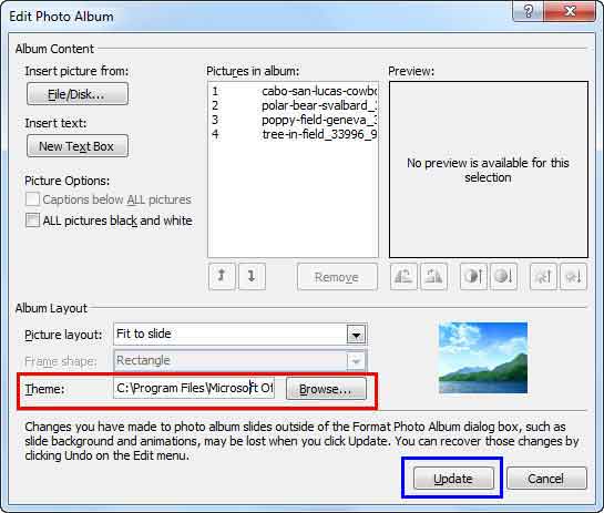 Selected Themes path Selected Themes path