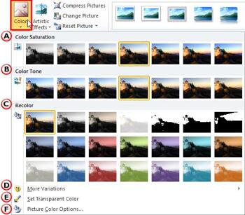 Learn PowerPoint 2010 for Windows: Changing Color of Pictures