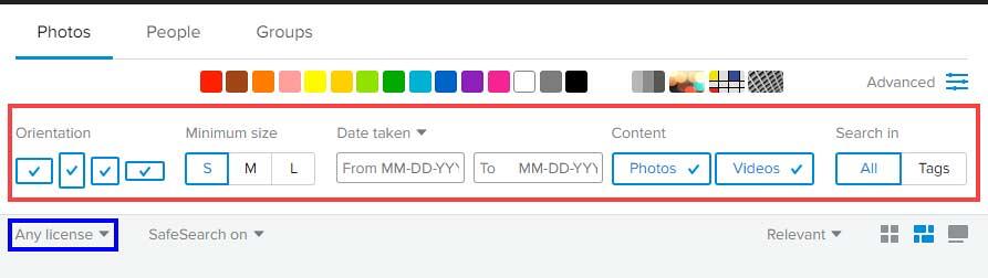 More search parameters on Flickr More search parameters on Flickr