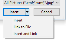 Insert Picture options