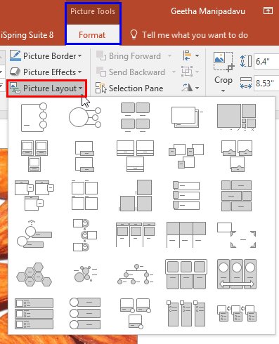 Picture Layouts In Powerpoint 16 For Windows