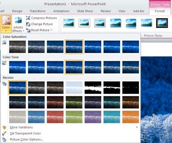 Learn PowerPoint 2007 and 2010: Recolor Picture Backgrounds
