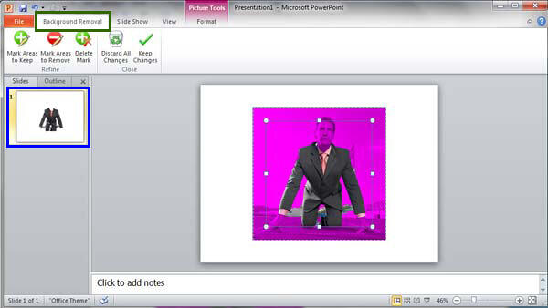 Remove Background from Pictures in PowerPoint 2010 for Windows