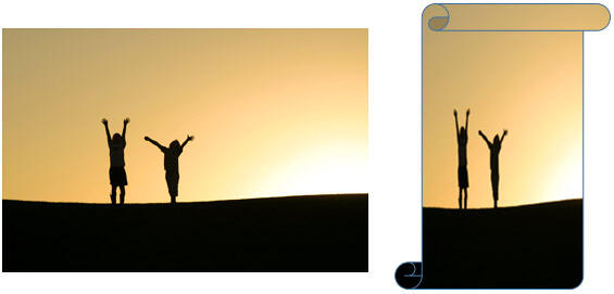 Picture gets distorted when used as a fill for a shape Picture gets distorted when used as a fill for a shape