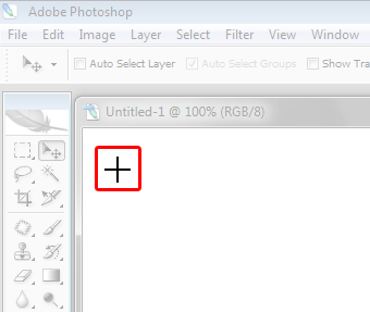 Cursor changed to a cross