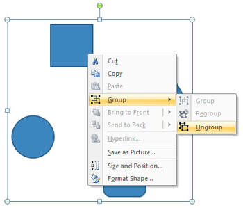 Learn PowerPoint 2007: Ungrouping Slide Objects