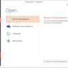 Account Tab of Backstage View in PowerPoint 2013 for Windows
